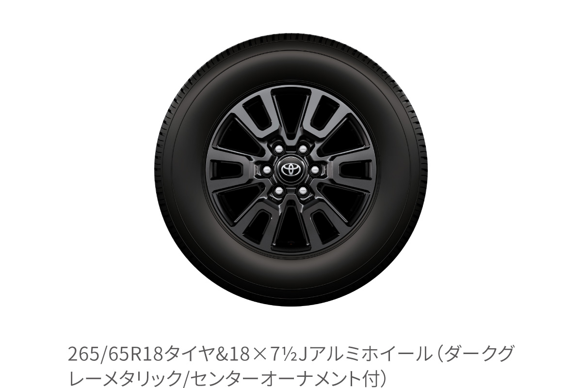 トヨタ純正　ランドクルーザー　250　アルミホイール　１本　18インチ　② TOYOTA純正 ランクル250 18インチ タイヤ・ホイールセット