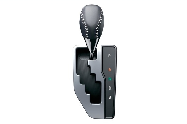 本革巻きシフトノブ+サテンメッキシフトベゼル