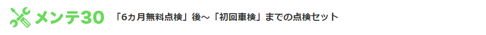 メンテ30